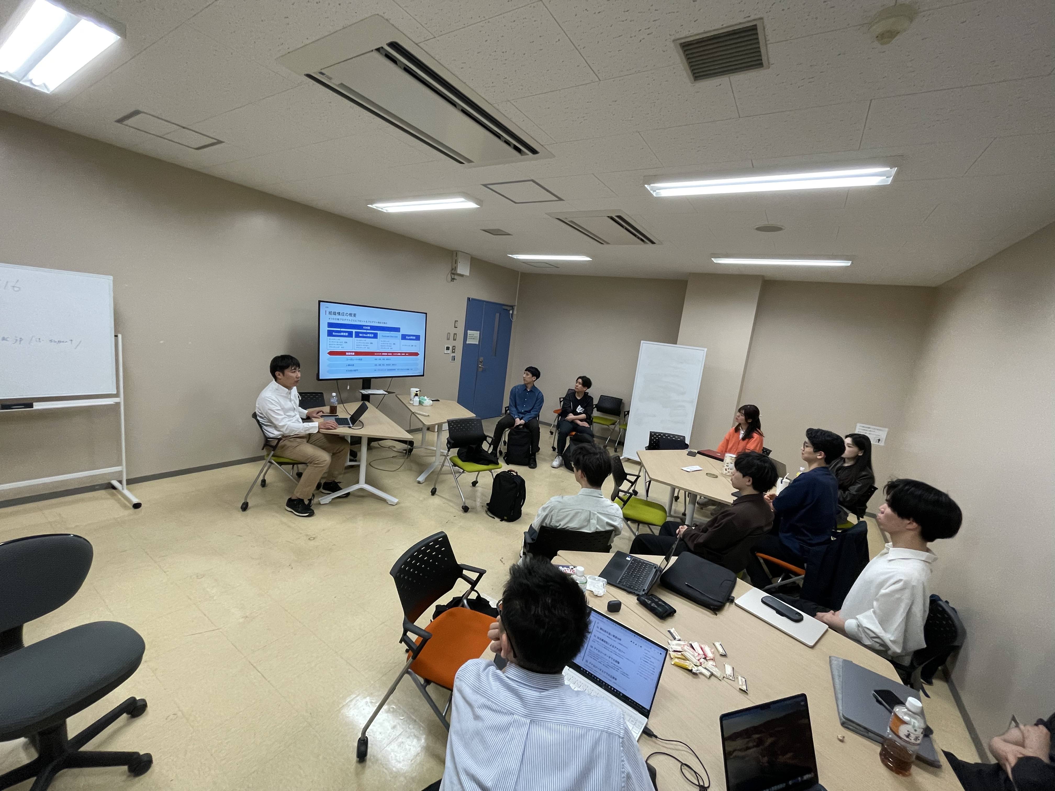 Sansan 株式会社の研究室訪問風景